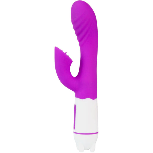 ARMONY - HAPPY VIBRATOR AND STIMULATOR WITH RECHARGEABLE TONGUE IN VIOLET