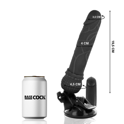 BASECOCK - VIBRADOR DE CONTROL REMOTO NATURAL REALISTA BASECOCK 19,5 CM