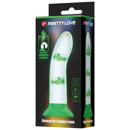 PRETTY LOVE - NIGHTFALL MAGIC DILDO WITHOUT VIBRATION GREEN LUMINOUS