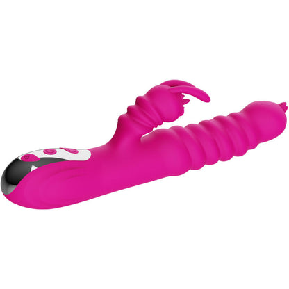 ARMONY - VIBRADOR MULTIFUNCIONAL DE DOBLE LENGUA DE CONEJO FUCSIA CON EFECTO CALOR