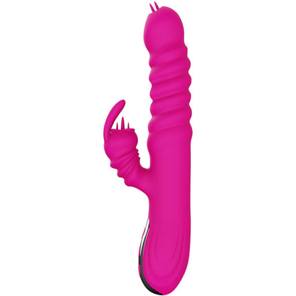 ARMONY - VIBRADOR MULTIFUNCIONAL DE DOBLE LENGUA DE CONEJO FUCSIA CON EFECTO CALOR
