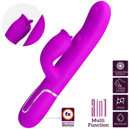 PRETTY LOVE - FUCHSIA LICKING RABBIT VIBRATOR