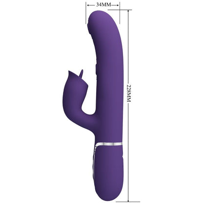 PRETTY LOVE - PURPLE LICKING RABBIT VIBRATOR