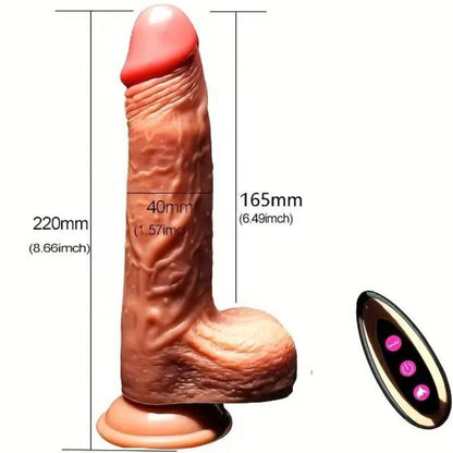 ARMONY - VIBRADOR DILDO REALISTA Y CONTROL REMOTO 22.5 CM