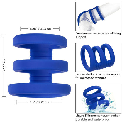 CALEXOTICS - ADMIRAL TRIPLE CAGE BLUE