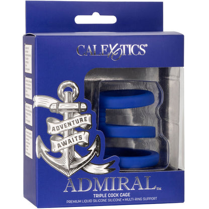 CALEXOTICS - ADMIRAL TRIPLE CAGE BLUE