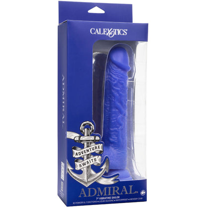 CALEXOTICS - ADMIRAL SAILOR REALISTIC BLUE VIBRATING DILDO