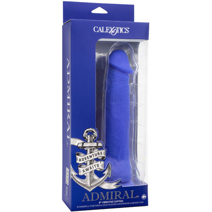 CALEXOTICS - ADMIRAL CAPTAIN REALISTIC BLUE VIBRATING DILDO