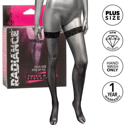 CALEXOTICS - RADIANCE RHINE PLUS SIZE THIGH HIGH SOCKS