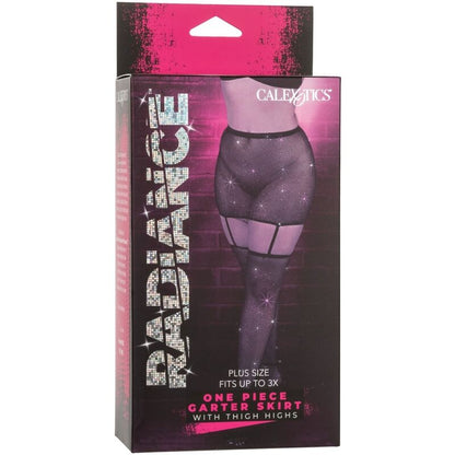 CALEXOTICS - RADIANCE GARTER SKIRT THIGHS PLUS SIZE