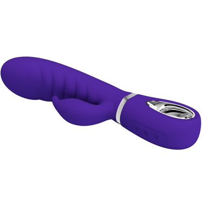 PRETTY LOVE - VIBRADOR PRESCOTT MULTIFUNCIÓN PUNTO G MORADO