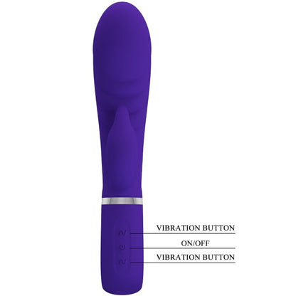 PRETTY LOVE - VIBRADOR PRESCOTT MULTIFUNCIÓN PUNTO G MORADO