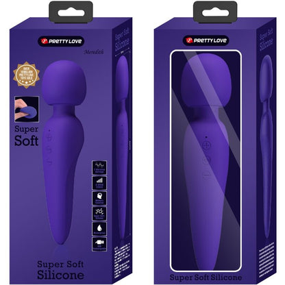 PRETTY LOVE - MAREDITH MASSAGEADOR 12 MODOS DE VIBRAÇÃO ROXO