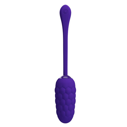 PRETTY LOVE - VIBRATING EGG WITH MARINE TEXTURE RECHARGEABLE PURPLE