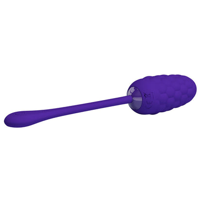 PRETTY LOVE - VIBRATING EGG WITH MARINE TEXTURE RECHARGEABLE PURPLE