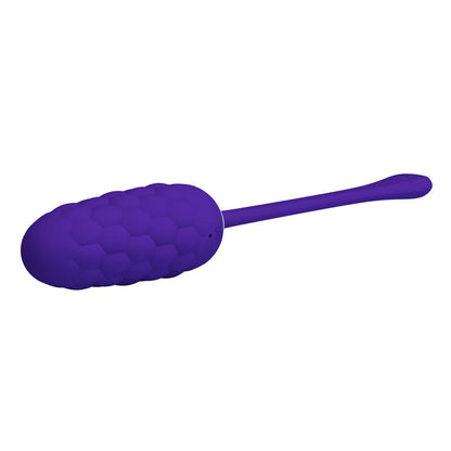 PRETTY LOVE - VIBRATING EGG WITH MARINE TEXTURE RECHARGEABLE PURPLE