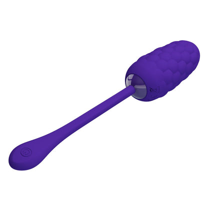 PRETTY LOVE - VIBRATING EGG WITH MARINE TEXTURE RECHARGEABLE PURPLE