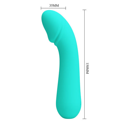 PRETTY LOVE - CETUS AQUA GREEN RECHARGEABLE VIBRATOR