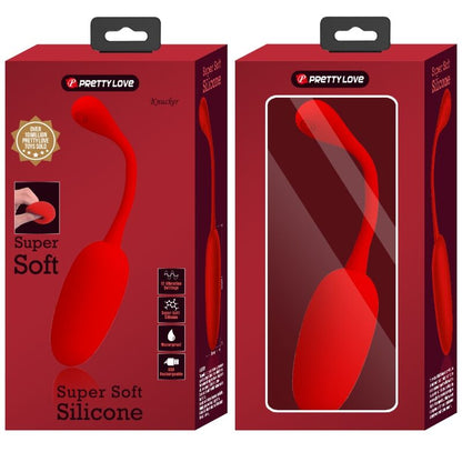 PRETTY LOVE - RECHARGEABLE KNUCKER VIBRATING EGG RED