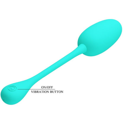 PRETTY LOVE - HUEVO VIBRADOR RECARGABLE KNUCKER VERDE AGUA