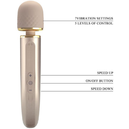 PRETTY LOVE - MASSAGER 7 CHAMPAGNE VIBRATION MODES