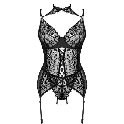 LIVCO CORSETTI FASHION - GIELLANDRA FOR THE SENSES COLLECTION CORSET + PANTY NEGRO