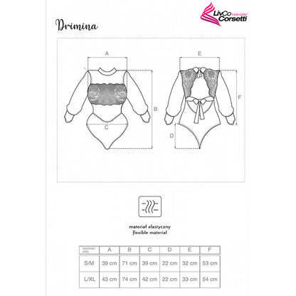 LIVCO CORSETTI FASHION - DRIMINA LC90690 BODY NAVY BLUE