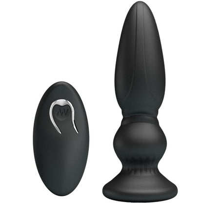 MR PLAY - ENCHUFE ANAL DE CONTROL REMOTO VIBRADOR POTENTE NEGRO