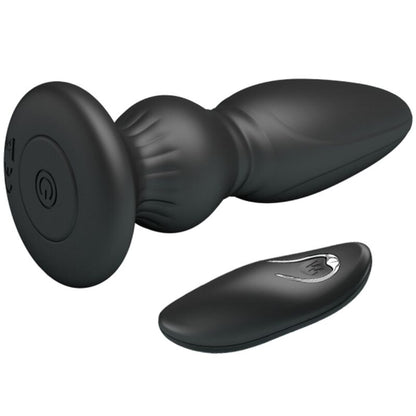 MR PLAY - ENCHUFE ANAL DE CONTROL REMOTO VIBRADOR POTENTE NEGRO