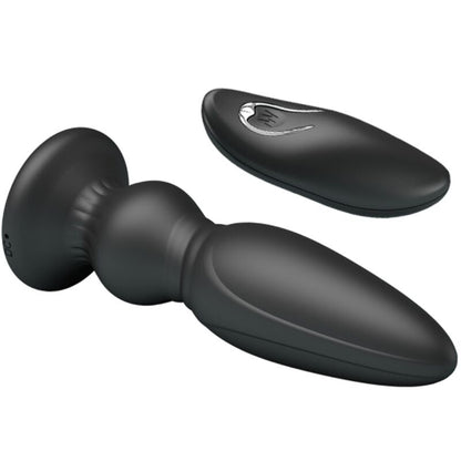 MR PLAY - ENCHUFE ANAL DE CONTROL REMOTO VIBRADOR POTENTE NEGRO