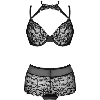 LIVCO CORSETTI FASHION - LINERA FOR THE SENSES COLLECTION SUJETADOR + NEGRO PANTY