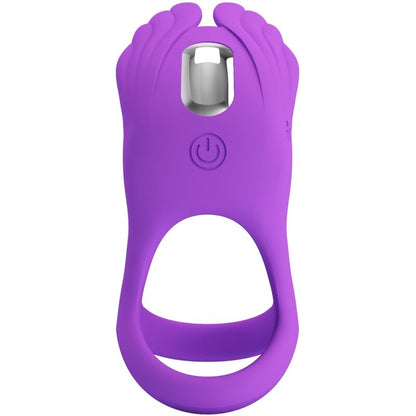 PRETTY LOVE - SILAS VIBRATING COCK RING 7 VIBRATIONS PURPLE SILICONE