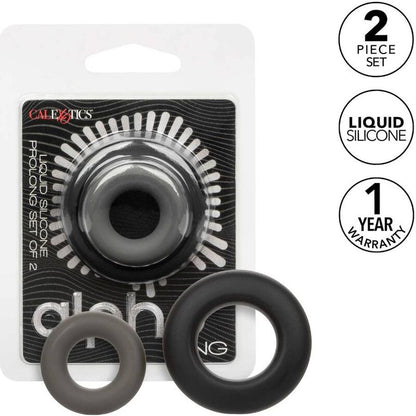 CALEXOTICS - ALPHA CONJUNTO PROLONG DE 2 ANILLOS GRIS
