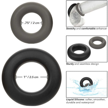 CALEXOTICS - ALPHA CONJUNTO PROLONG DE 2 ANILLOS GRIS
