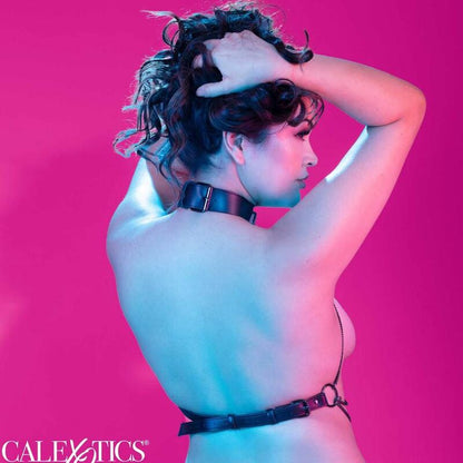 CALEXOTICS - EUPHORIA PLUS SIZE MULTI CHAIN ​​COLLAR HARNESS