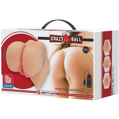 CRAZY BULL - REALISTIC VAGINA VIBRATOR AND EMILIA NUDS