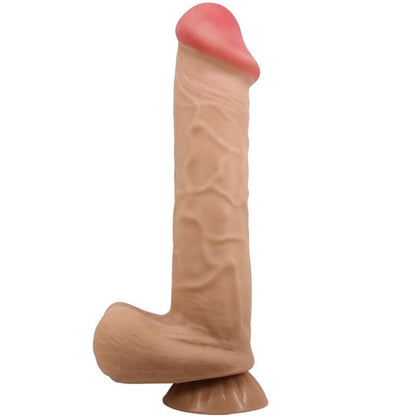 PRETTY LOVE - SLIDING SKIN SERIES REALISTIC DILDO WITH SLIDING SUCTION CUP SKIN 26 CM