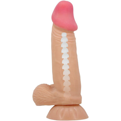 PRETTY LOVE - SERIE SLIDING SKIN DILDO REALISTA CON VENTOSA DESLIZANTE PIEL 19,4 CM