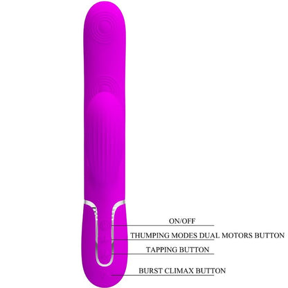 PRETTY LOVE - PERLITA MULTIFUNCTION 3 IN 1 VIBRATOR G-SPOT VIOLET