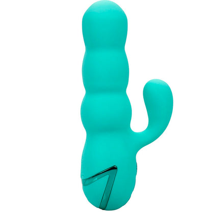 CALEXOTICS - VIBRADOR DOBLE DEL MAR DIVA RABBIR AQUA GREEN POR CALIFORNIA DREAMING