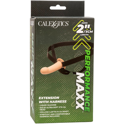 CALEXOTICS - EXTENSO PERFORMANCE MAXX CON ARNÉS PIEL LIGERA