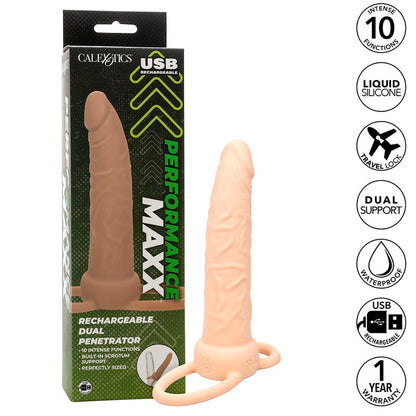 CALEXOTICS - PERFORMANCE MAXX RECHARGEABLE DOUBLE PENETRATOR LIGHTWEIGHT SKIN