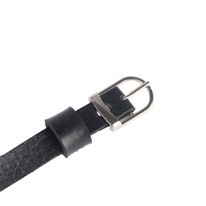 SUBBLIME - LEATHER CHAINS CHEST HARNESS BLACK ONE SIZE