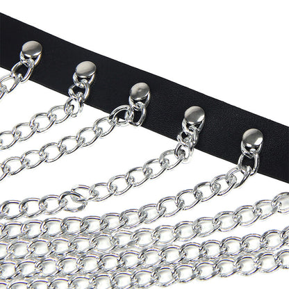 SUBBLIME - ARNÉS DE PECHO CON GRANDES ANILLOS DE CADENA HOMBRE ÚNICO