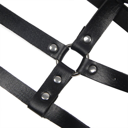 SUBBLIME - ONE SIZE ONE LEATHER RING CHEST HARNESS