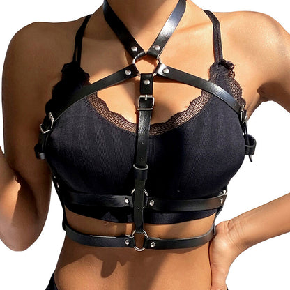 SUBBLIME - ONE SIZE ONE LEATHER RING CHEST HARNESS