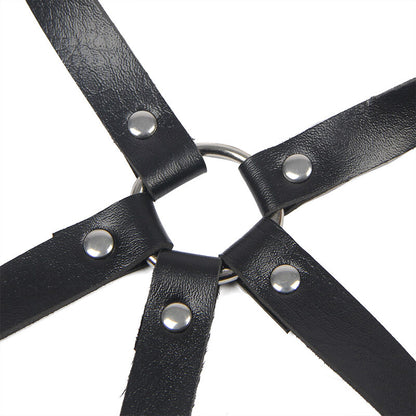 SUBBLIME - ONE SIZE ONE LEATHER RING CHEST HARNESS