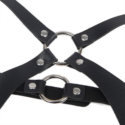 SUBBLIME - FULL BODY HARNESS WITH ETO LEATHER BUCKLES ONE SIZE FITS ALL