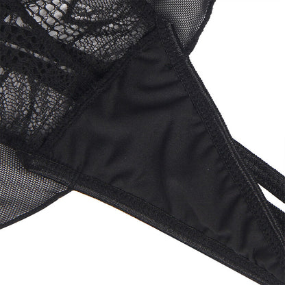 SUBBLIME - TEDDY CUELLO HALTER ESPALDA ABIERTA ENCAJE NEGRO S/M