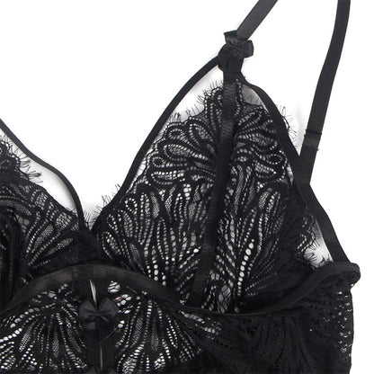 SUBBLIME - BABYDOLL WITH ADJUSTABLE STRAPS WITH BLACK SOCKET S/M